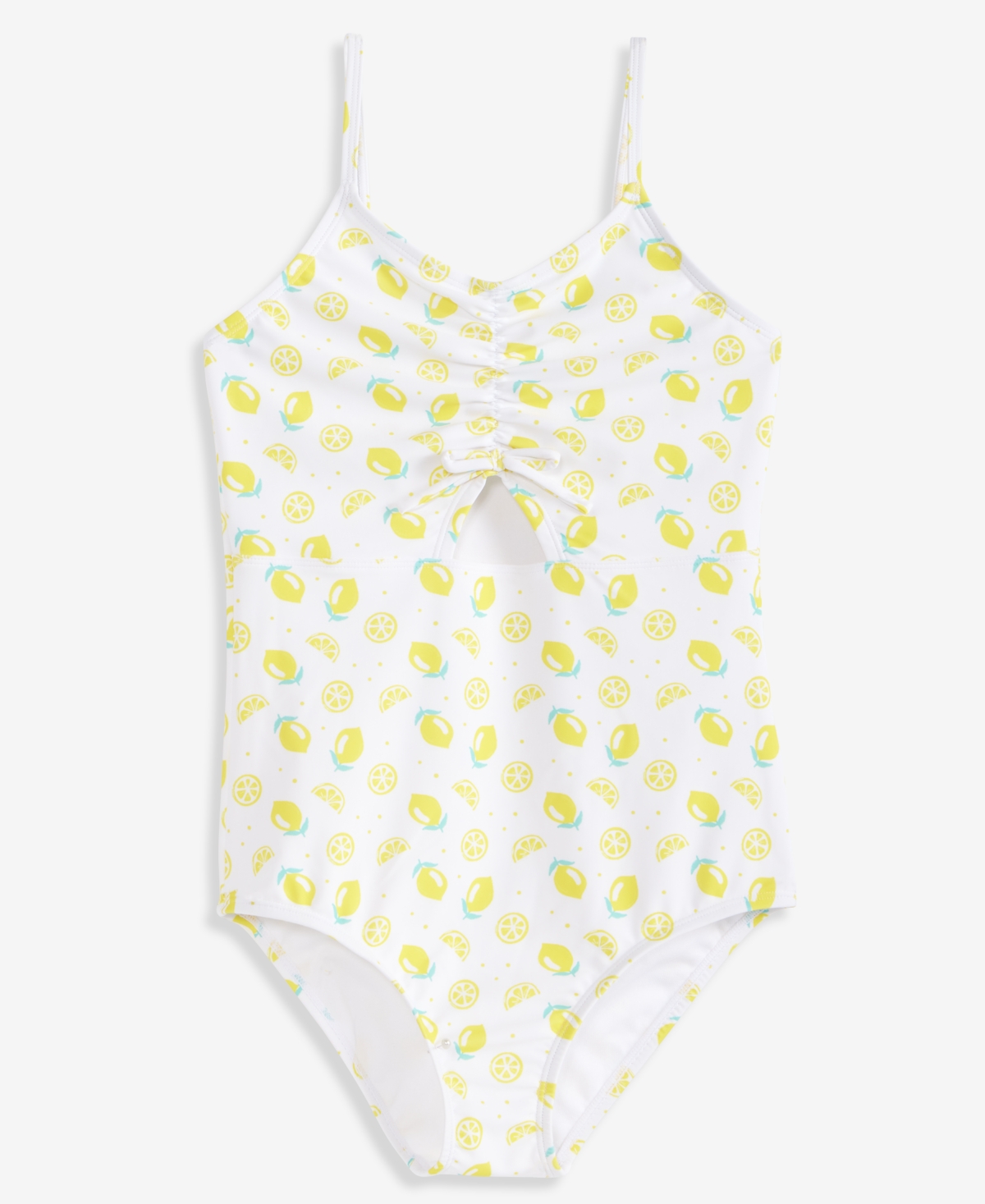 Epic Threads Girls' 7-16 Lemon-Print Cutout One-Piece Swimsuit, Macy's Exclusive