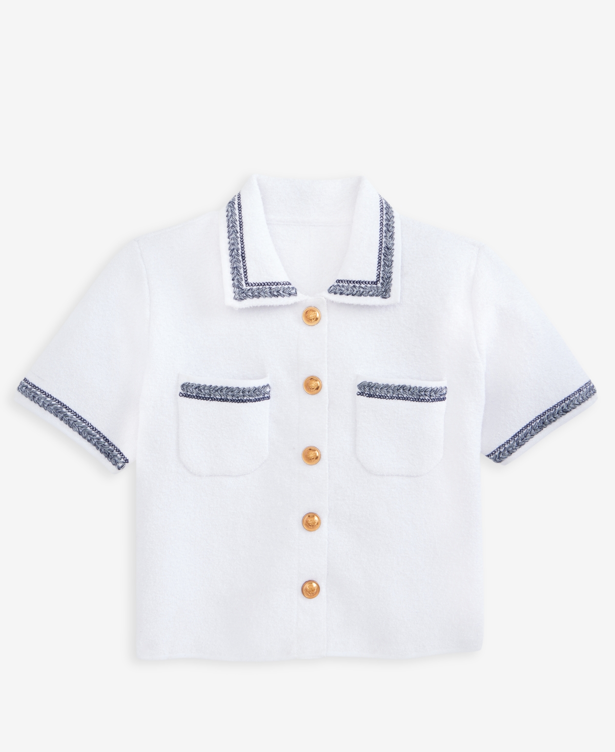 I.n.c. International Concepts Petite Embroidered-Trim Cardigan, Macy's Exclusive