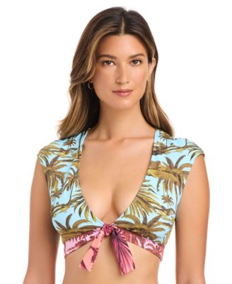 Women's Deep V-Neck Bikini Top