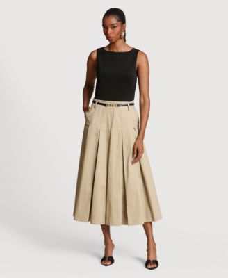 Women's Release Pleat Skirt Combo Dress
