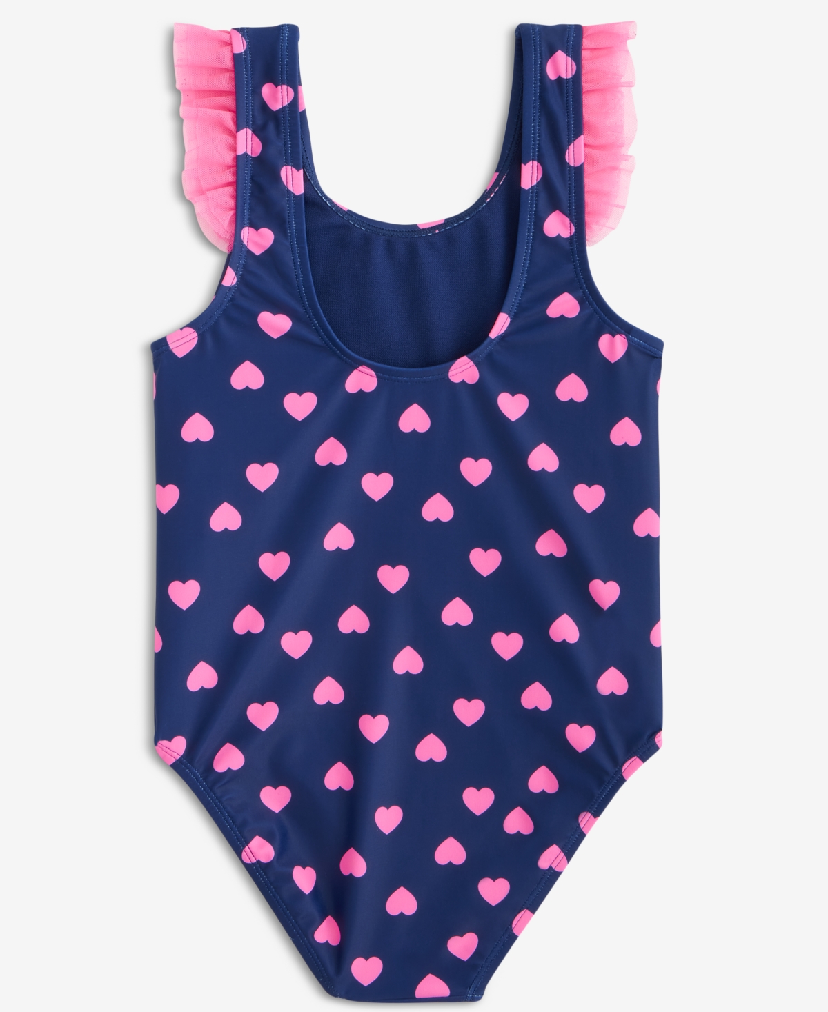 Epic Threads Toddler Girls' 2T-5T Heart-Print Ruffled One-Piece Swimsuit, Macy's Exclusive