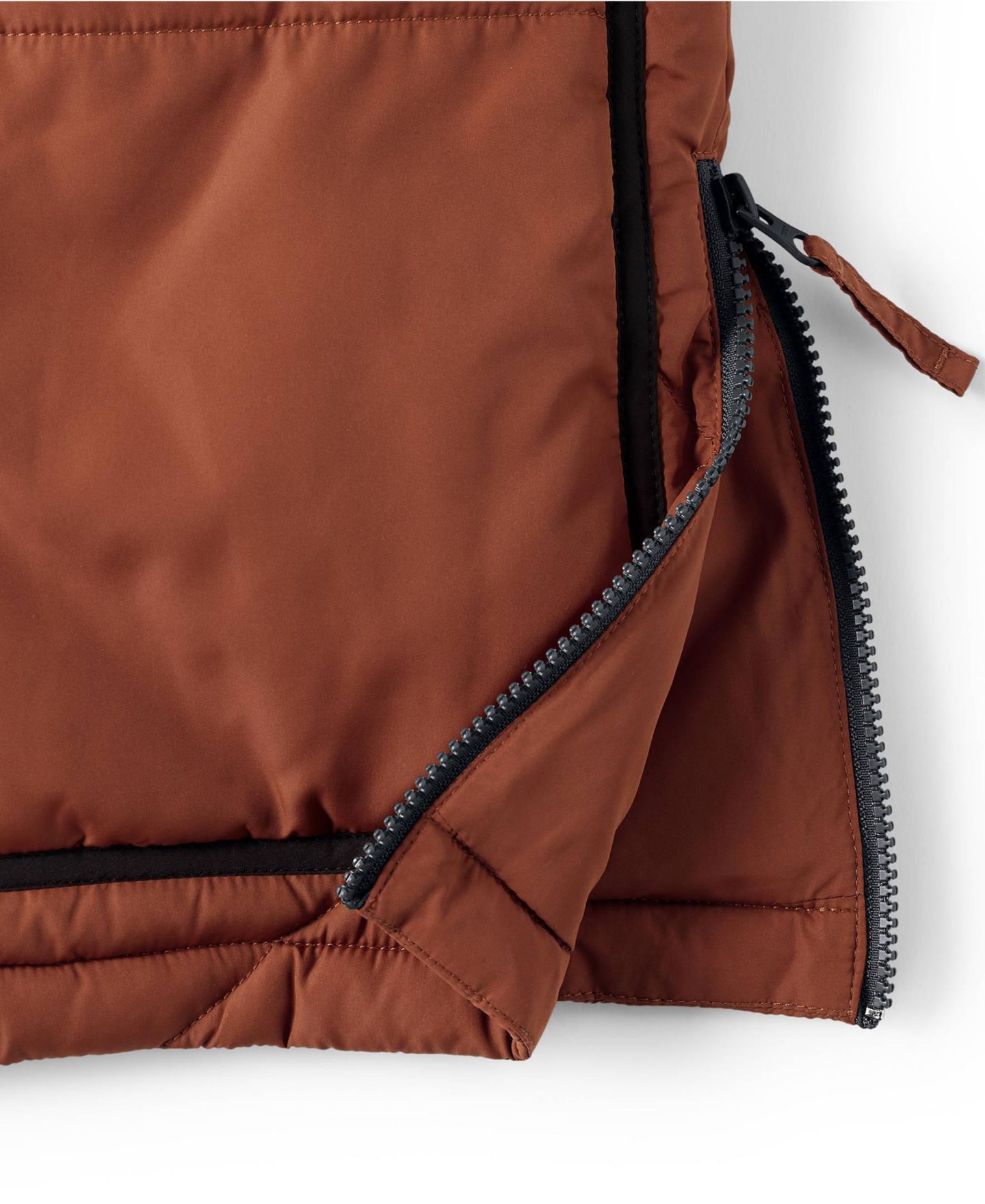 Женская куртка Lands' End Plus Size FeatherFree Insulated Diamond Quilted, цвет: Каштаново-рыжий коричневый — фото 4