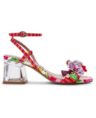 Women's Merrily Floral Low Block Heel Sandals