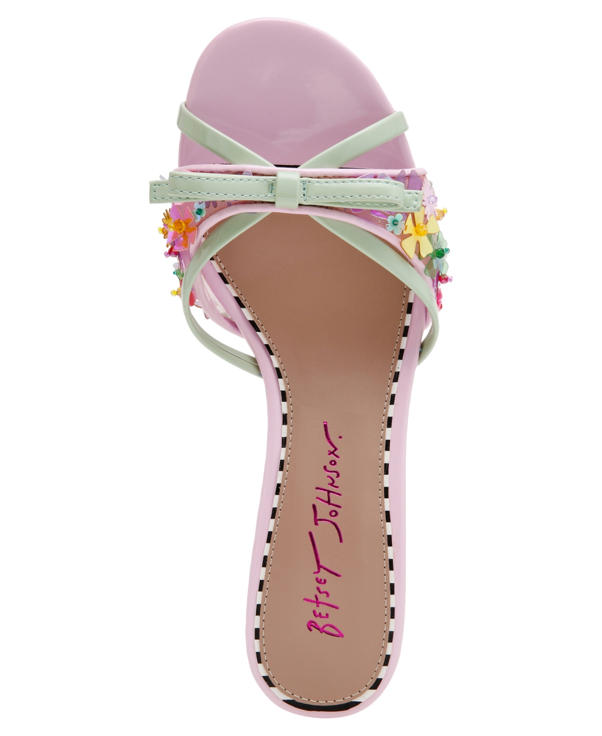 Betsey Johnson Women's Shirley Ditsy Floral Kitten Heel Sandals