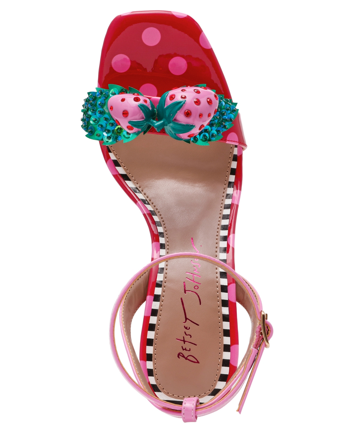 Betsey Johnson Women's Addison Strawberry Stiletto Dress Sandals