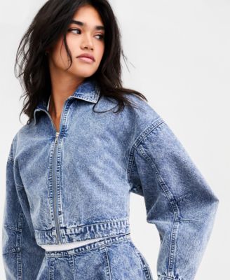Women's Cropped Denim Jacket