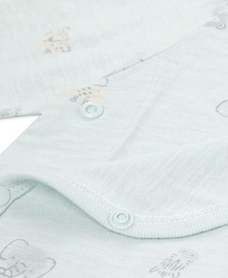 Baby Boys' Printed Top, Footed Pants and Hat, 3-Piece Set