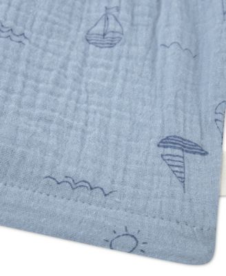 Baby Boys' Collared Neck Shirt, Shorts and Hat, 3-Piece Set