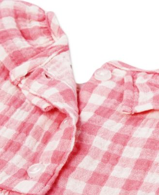 Baby Girls' Ruffle Neck Dress and Bloomers, 2-Piece Set