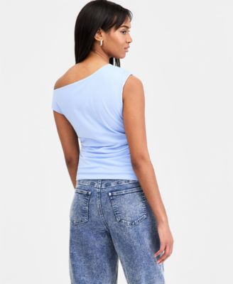 Women's Ruched Boat-Neck Top