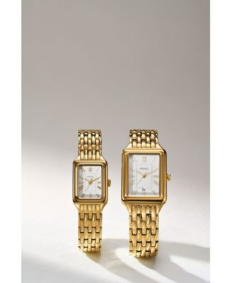 Women's Raquel Three-Hand Gold-Tone Stainless Steel Watch, 18mm