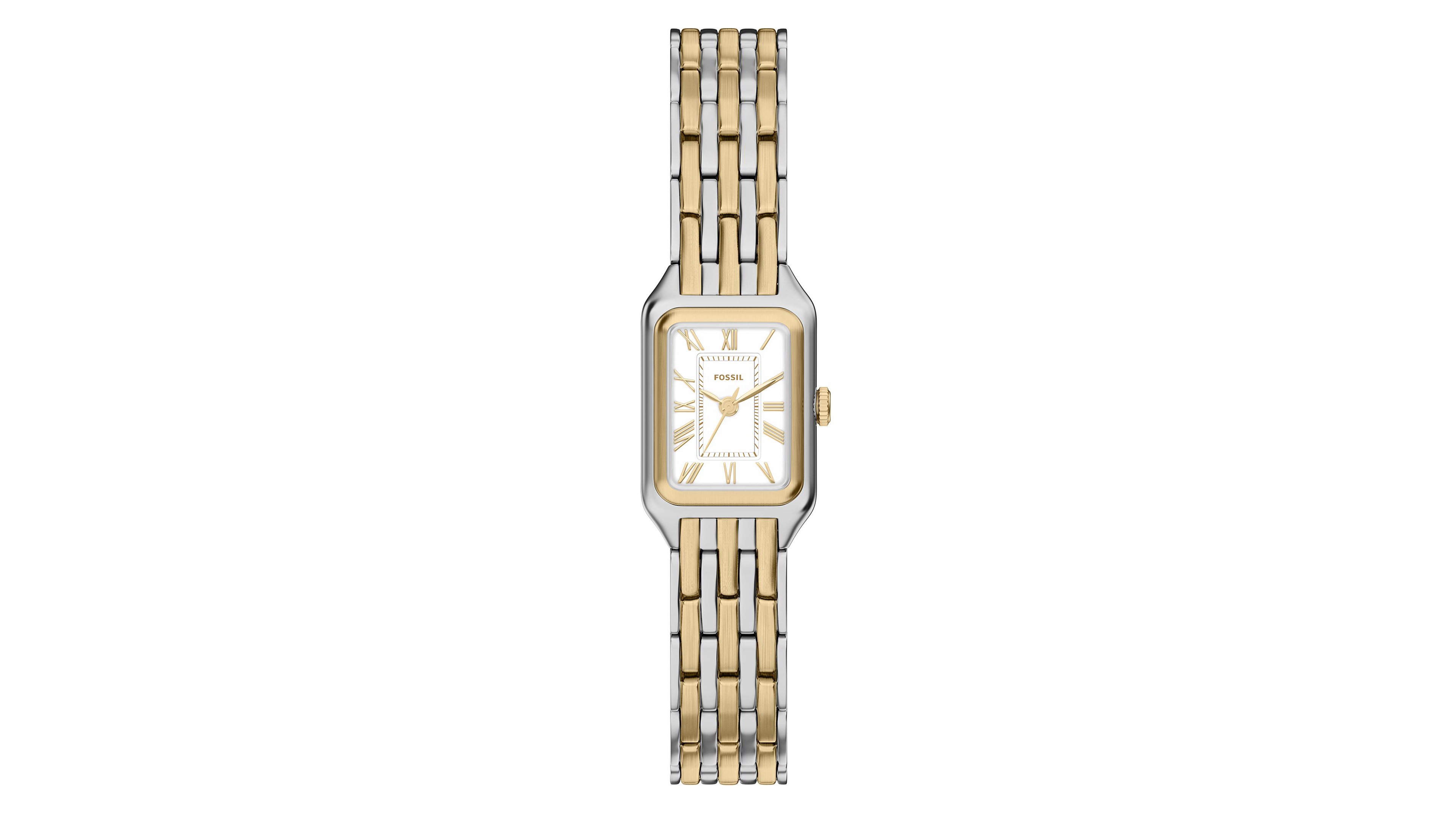 Fossil Women's Raquel Three-Hand Two-Tone Stainless Steel Watch, 18mm
