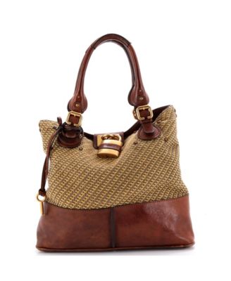 Medium Paddington Tote Tweed and Leather