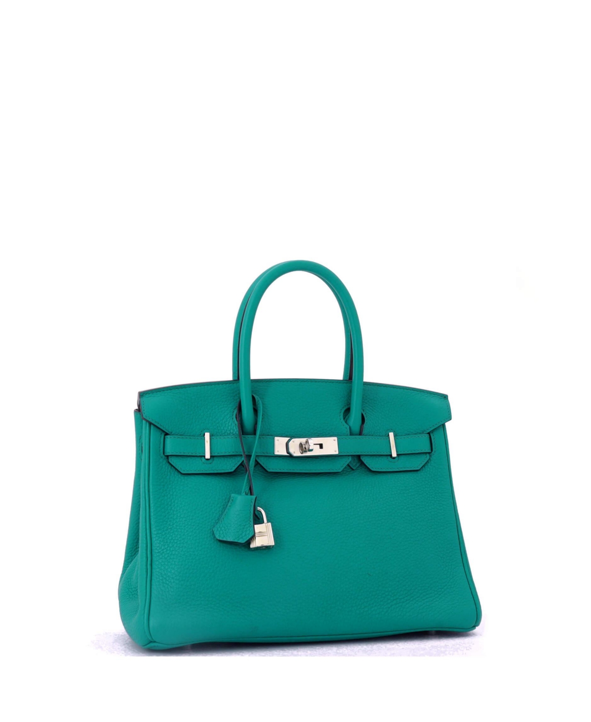 Pre-Owned Hermes Birkin 30 Handbag Clemence with Palladium Hardware