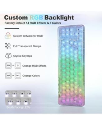 X71 Wireless Hot Swappable Transparent Mechanical Keyboard