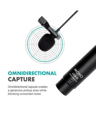 LV4-O2 Omnidirectional Lavalier Mic Set - XLR Phantom Powered