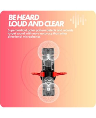 DoubleMic V2 Two-Sided Shotgun Mic for Camera Vlogging - Dual Capsule External Microphone for iPhone, Android, Smartphones and DSLR Camcorders