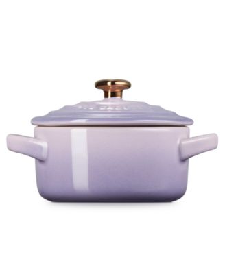 Figural Heart Collection Stoneware 8 oz. Mini Round Cocotte