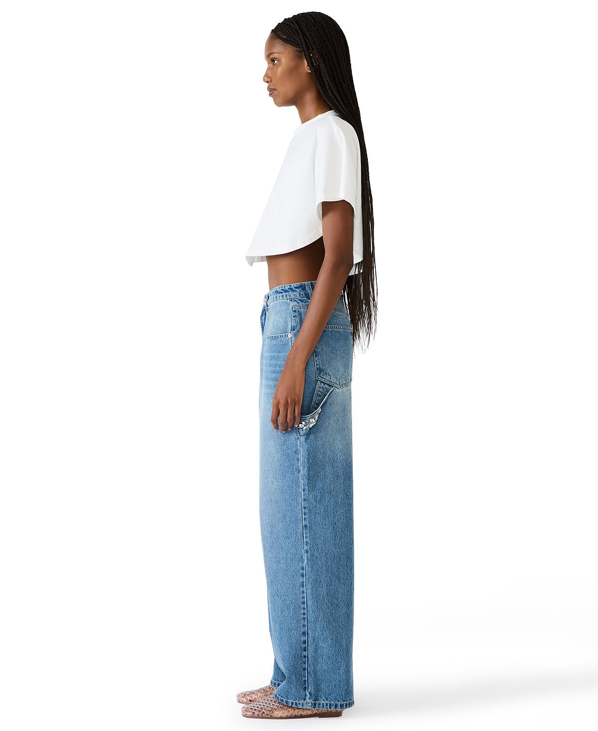 Steve Madden Women's Sydnee Barrel Jeans view 3 — MAYCSS fashion products