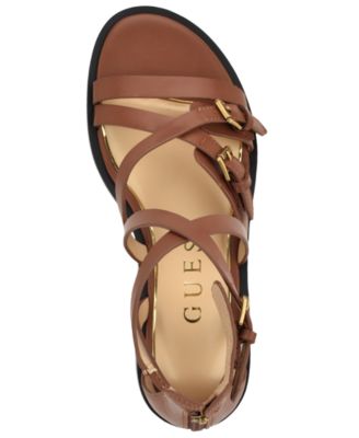 Women's Yaris Strappy Buckles Gladiator Flat Sandals