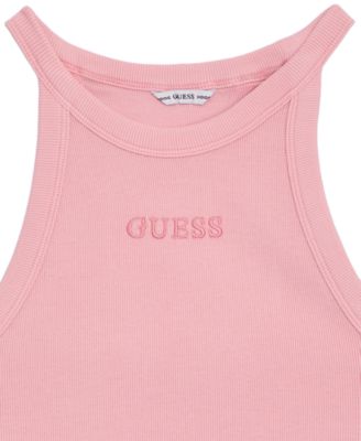 Girls' 7-16 Garment Dye Rib Scoop Neck Top