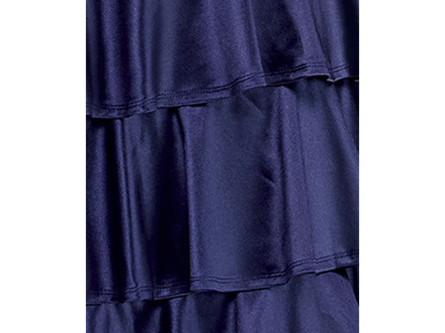 Женская юбка Emerald Sundae Juniors' V-Neck Tiered Skirt Gown, цвет: Тёмно-синий — фото 6
