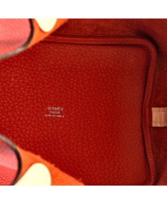 Pre-Owned HERMES PM Bicolor Picotin Lock Bag Clemence with Swift