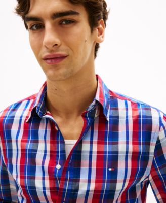 Men's Regular Flex Poplin Multi-Check Shirt