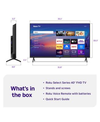 40" Select Series 1080p Full HD Smart TV – Black