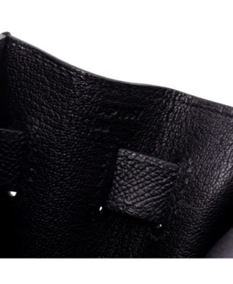Pre-Owned HERMES Kelly 32 Handbag Black Epsom with Gold Hardware