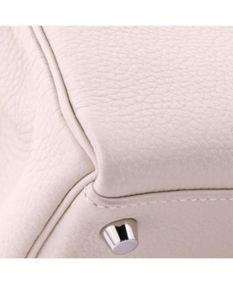 Kelly 28 Handbag Light Togo with Palladium Hardware