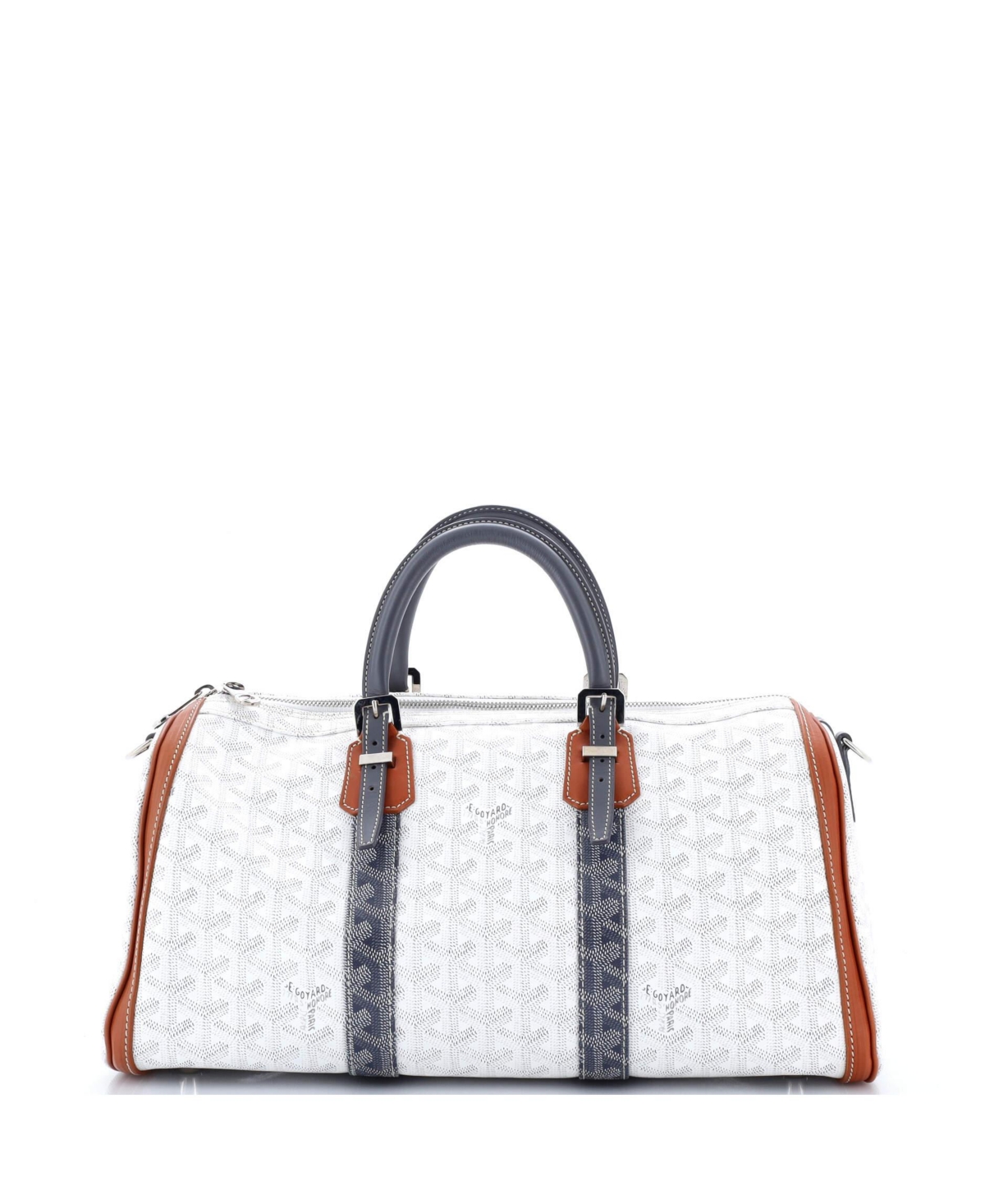 Pre-Owned Goyard 35 Croisiere Bag Coated Canvas