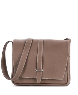 Pre-Owned HERMES Steve Light Junior Messenger Bag Togo