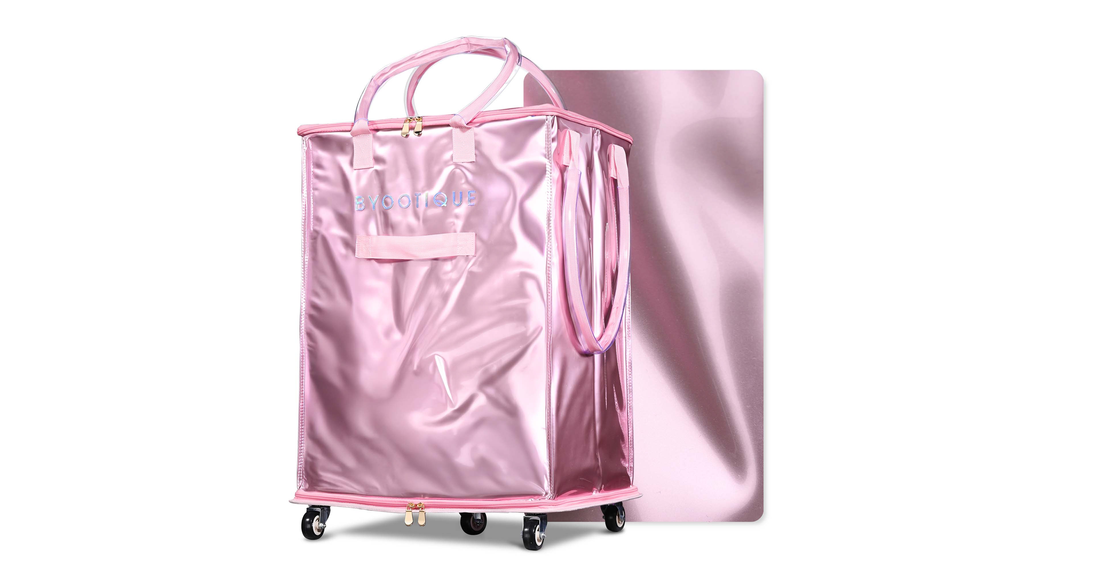 Byootique Rolling Tote Bag Grocery Bag on Wheels Shopping Trolley BubbleRush