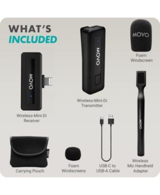 Wireless Mini DI Ultra Compact Wireless Lav Microphone System for iPhone