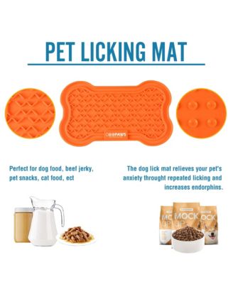 Licking Mat: 2pk - Orange & Blue