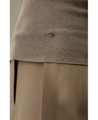 Women's Seamless Silk-Cashmere Blend Turtleneck Sweater