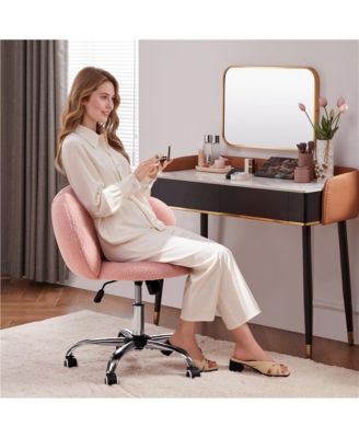 Boucle Upholstered Home Office Chair