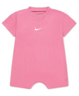 Nike Baby Boys and Girls Crewneck Waffle Romper - Pink 26$