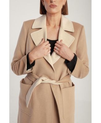 Women's Cashmere Belted Wrap Coat