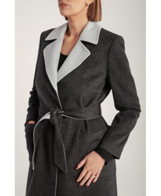 Women's Cashmere Belted Wrap Coat