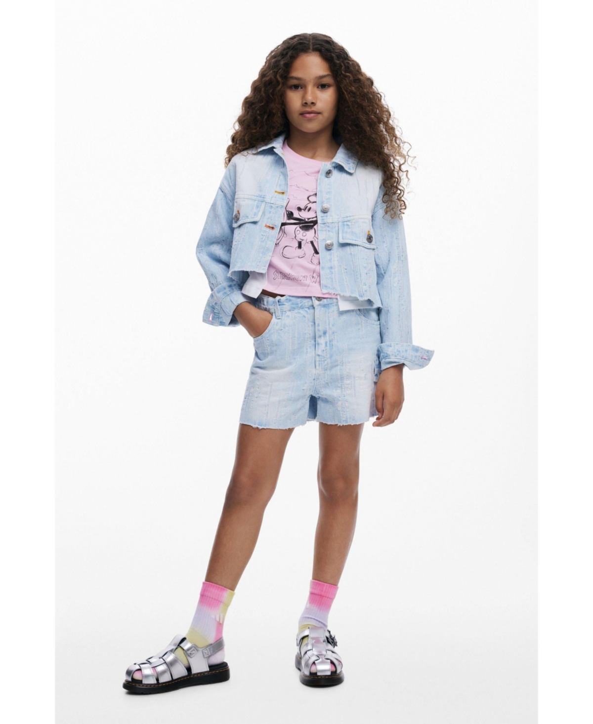 Desigual Girls Girls's Trucker denim jacket