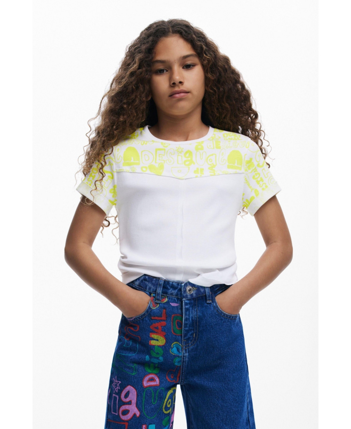 Desigual Girls Girls's Happy denim pants