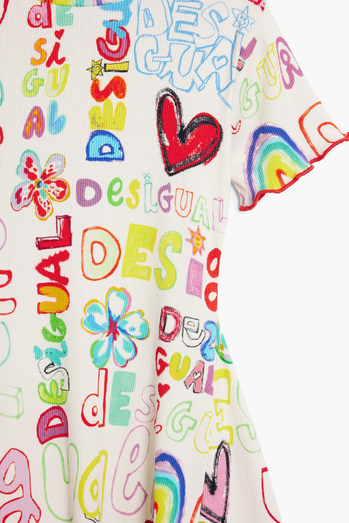 Desigual Girls Girls's Short dress with lettering