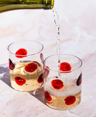 Drop Old Fashioned Whiskey Glasses, Set of 2