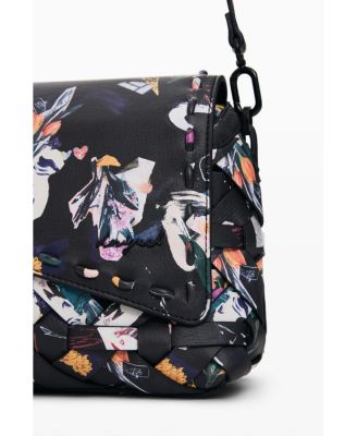 Women's Small braided floral bag