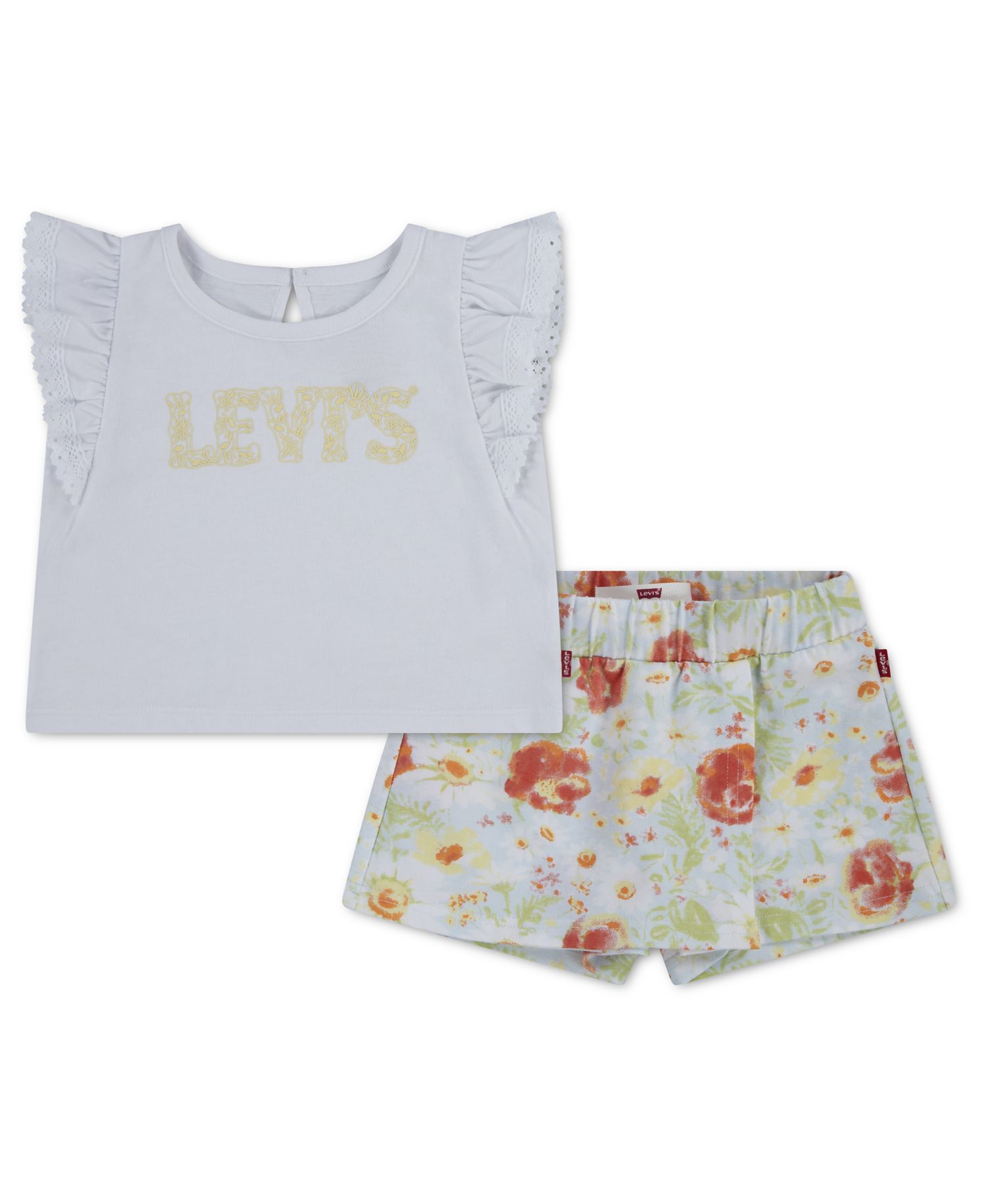 Baby Girls' Crewneck Knit Top and Skort, 2-Piece Set
