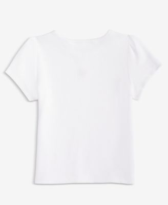 Girls' Toddler 2T-5T Ribbed Embroidered T-Shirt