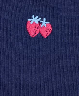 Girls' XS-XL Strawberries Baby Tee