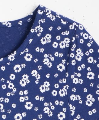 Girls' 5-20 Ditsy Floral-Print Knit Dress
